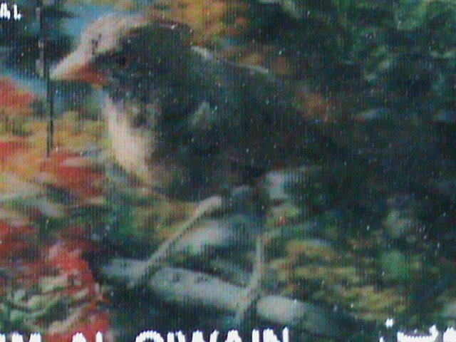 UMM AL QIWAIN STAMP-COLORFUL 3D STAMP-SINGING BIRD- MINT STAMP- VERY FINE
