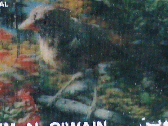 UMM AL QIWAIN STAMP-COLORFUL 3D STAMP-SINGING BIRD- MINT STAMP- VERY FINE