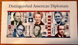 US # 4076 American Diplomats pane of 6 39c 2006 Mint NH