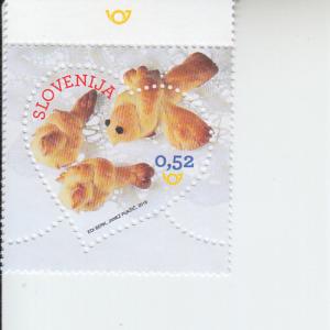 2019 Slovenia Bread -  St Valentine's Greetings (Scott 1317) MNH