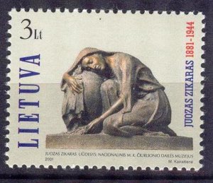 Lithuania 2001 Art Sculpture Juozas Zikaras Sc.702 MNH