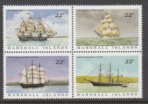 Marshall Islands MNH Block 135a Sailing Ships