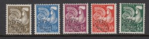 France 840-4 Gallic Cock Precancels mint