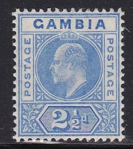 Album Tesori Gambia Scott #45 2 1/2p Edward VII come Nuovo Incernierato