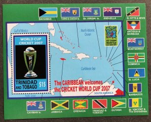 Trinidad & Tobago 808 MNH, Souvenir Sheet with 1 stamp.