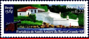 2710 BRAZIL 1999 FORTRESS OF ST.AMARO DA BARRA GRANDE, SP, MI# 2937 C-2194, MNH