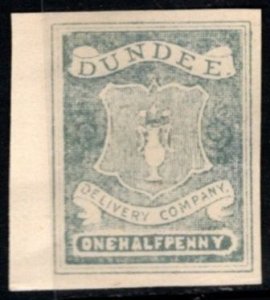 1865-67 Great Britain Local Post One Half Penny Dundee Circular Delivery Company