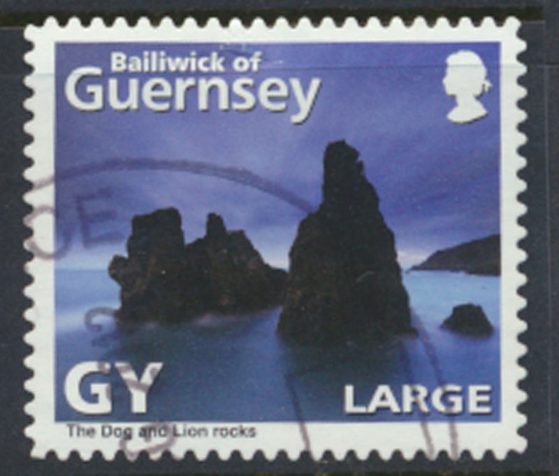 Guernsey SG 1328 Used Dog and Lion Rock 2010 SC# 1077a See scan