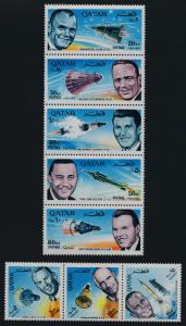 Qatar 104-4A MNH American Astronauts, Space