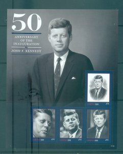 Liberia - Sc# 2078. 2011 50th Ann. JFK Inauguration. MNH $9.00.