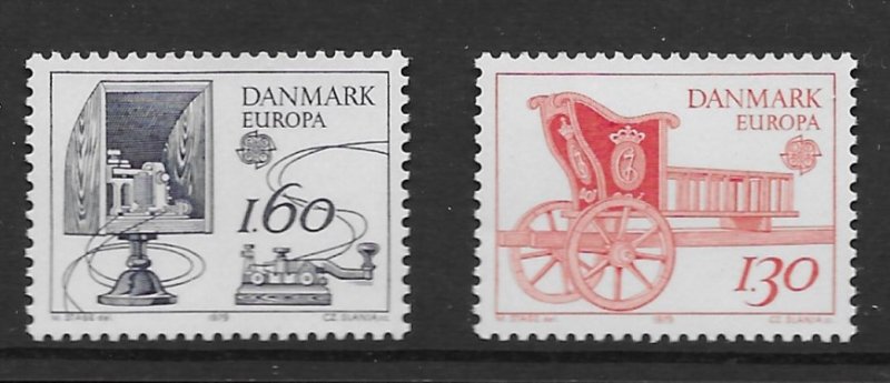 Denmark 651-52  1979 set 2  VF NH