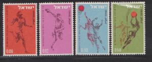 Israel #259 - 262 Tokyo Olympics MNH Singles