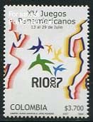 Colombia 2007, Panamerican Games 1v, MNH