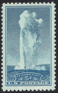  #744 JUMBO SUPERB MNH OG-5c YELLOWSTONE PARK-HIGH GEM STAMP (REM #744-7) 