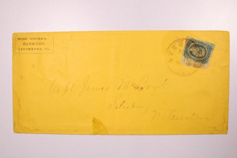 CSA - 186x Lynchburg VA / Banking Ad / Turned Cover - L38856