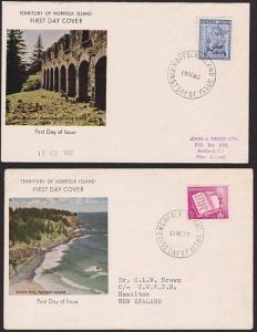 NORFOLK IS 1960 & 1962 christmas FDCs.......................................4557