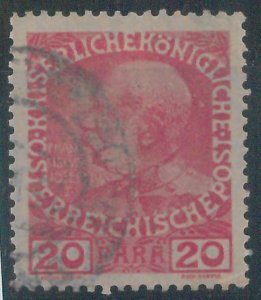 78684 -  AUSTRIA Levant - STAMPS -  YVERT #  46a OPAQUE PAPER used