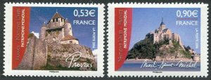 France 3219-3220, MNH. UNESCO World Heritage Sites 2006. Provins,St Michel.