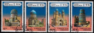 Uzbekistan #70-3 Used Set - Silk Road Architecture (a)