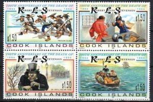 Cook Islands Stamp 1194  - Robert L. Stevenson, writer
