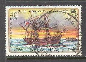 BERMUDA Sc# 451 USED FVF Sea Venture Shipwreck 40c