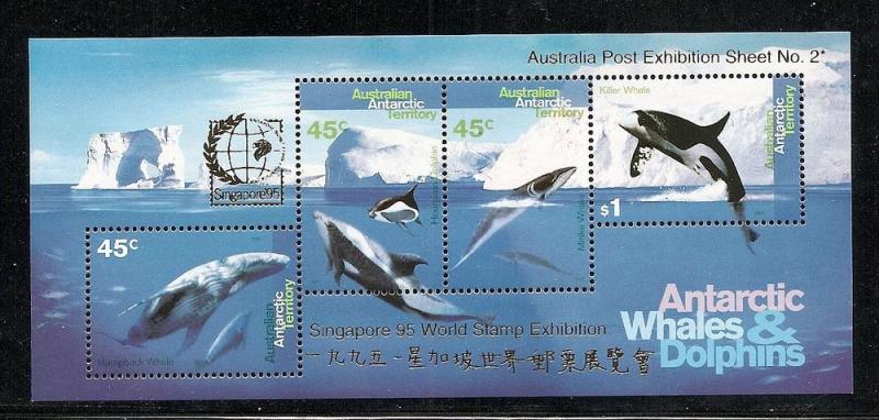 Australian Antarctic Territory 1995 Singapore overprint L97b