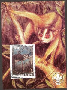 Benin 2003 Animals Monkeys Primates S/S MNH Private