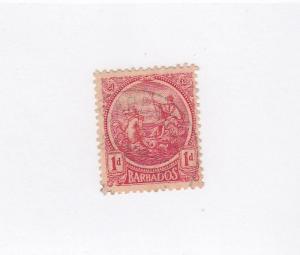 BARBADOS # 160 VF-VERY LIGHT USED 1d  CAT VALUE $24+