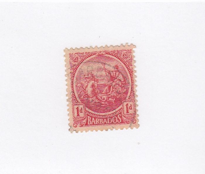 BARBADOS # 160 VF-VERY LIGHT USED 1d  CAT VALUE $24+