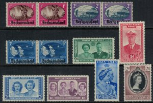 Bechuanaland Prot. #137-47,53*  CV $4.15