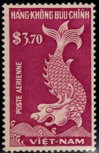 South Vietnam Scott C9 Mint Hinged 1952 Mythical Fish Airmail