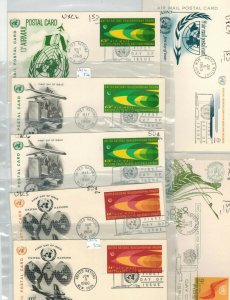 U.N. UNITED NATIONS STATIONERY COLLECTION SET OF 75 FDCs Few Better $90 retail