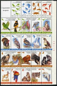 Mexico 1875 sheet,MNH.Birds,wild animals,marine mammals