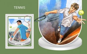 SIERRA LEONE - 2018 - Tennis - Perf Souv Sheet - Mint Never Hinged