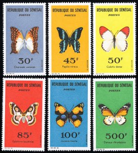 Senegal Stamps # 221-26 MNH VF Butterflies