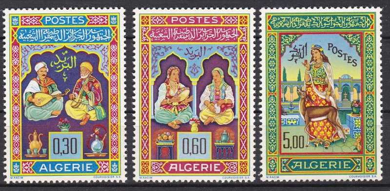 Algeria Sc #341-343 MNH