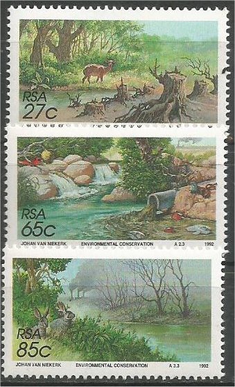 SOUTH AFRICA, 1992, MNH set, Conservation Scott 816-818