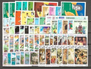 GRENADA 1972/76 Commemorative Sets  MNH