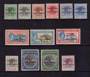 Bahamas 1942 Sc 116-128 MNH