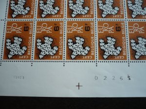 Europa 1961 - Belgium - Sheet 6F.