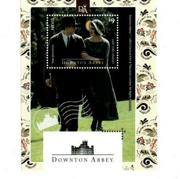 Nevis 2014 - DOWNTON ABBEY - Souvenir Stamp Sheet - Scott #1802 - MNH