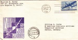 1946, 1st Flt., FAM-24, New York to Berlin, Germany, See Remark (C2254)