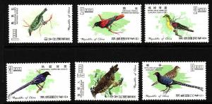 China(Taiwan)-Sc#1526-31-unused NH set-Birds-1967-