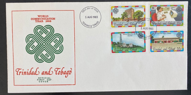 1983 Trinidad & Tobago First Day Cover FDC World communication Day