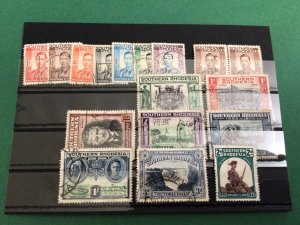 Southern Rhodesia mounted mint & used vintage stamps Ref 61854