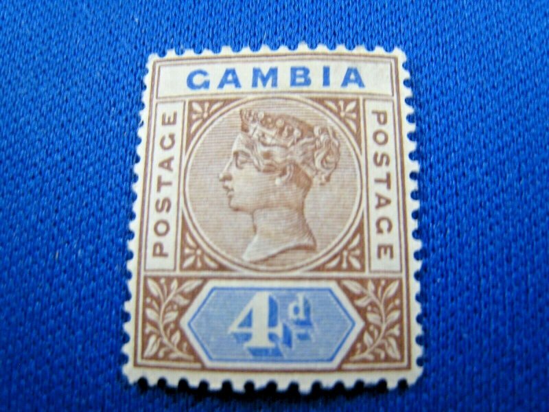 GAMBIA  1898  -  SCOTT # 25  -  MH      (Hg1)