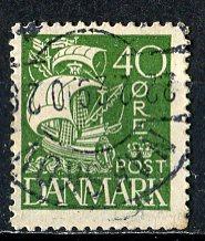 Denmark 1927: Sc. # 197: O/Used Single Stamp