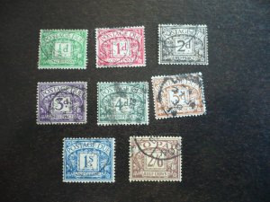 Stamps - Great Britain - Scott# J26-J33 - Used Set of 8 Stamps
