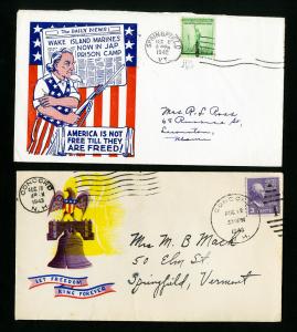 US Collection of 50 WWII Stamp Covers