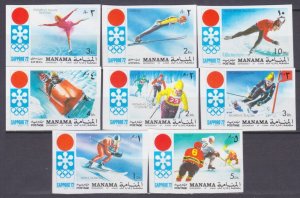 1971 Manama 562-569b 1972 Olympic Games in Sapporo 5,00 €